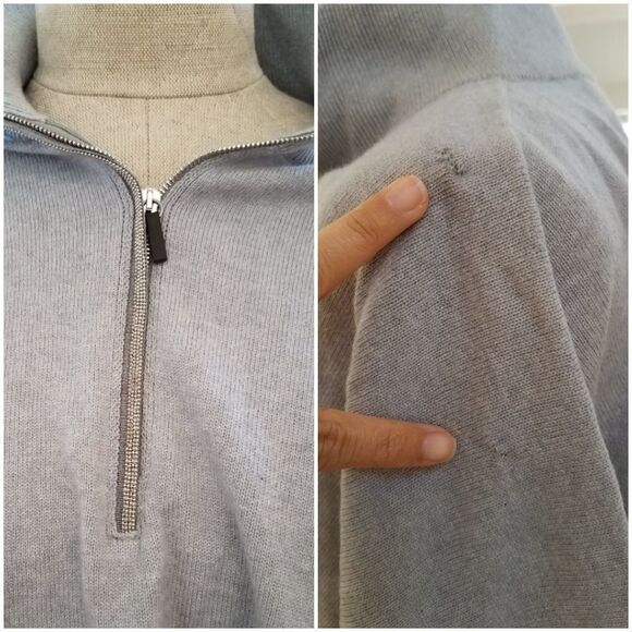 Fabiana Filippi Platinum Blend Poncho sz Large - Picture 8 of 8